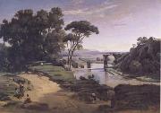 Jean Baptiste Camille  Corot Le pont d'Auguste a Narni (mk11) oil painting artist